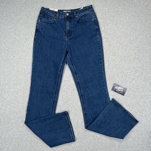 Oat New York Bootcut Jeans Womens 6/28 High Rise Slim Dark Wash Western Cowgirl